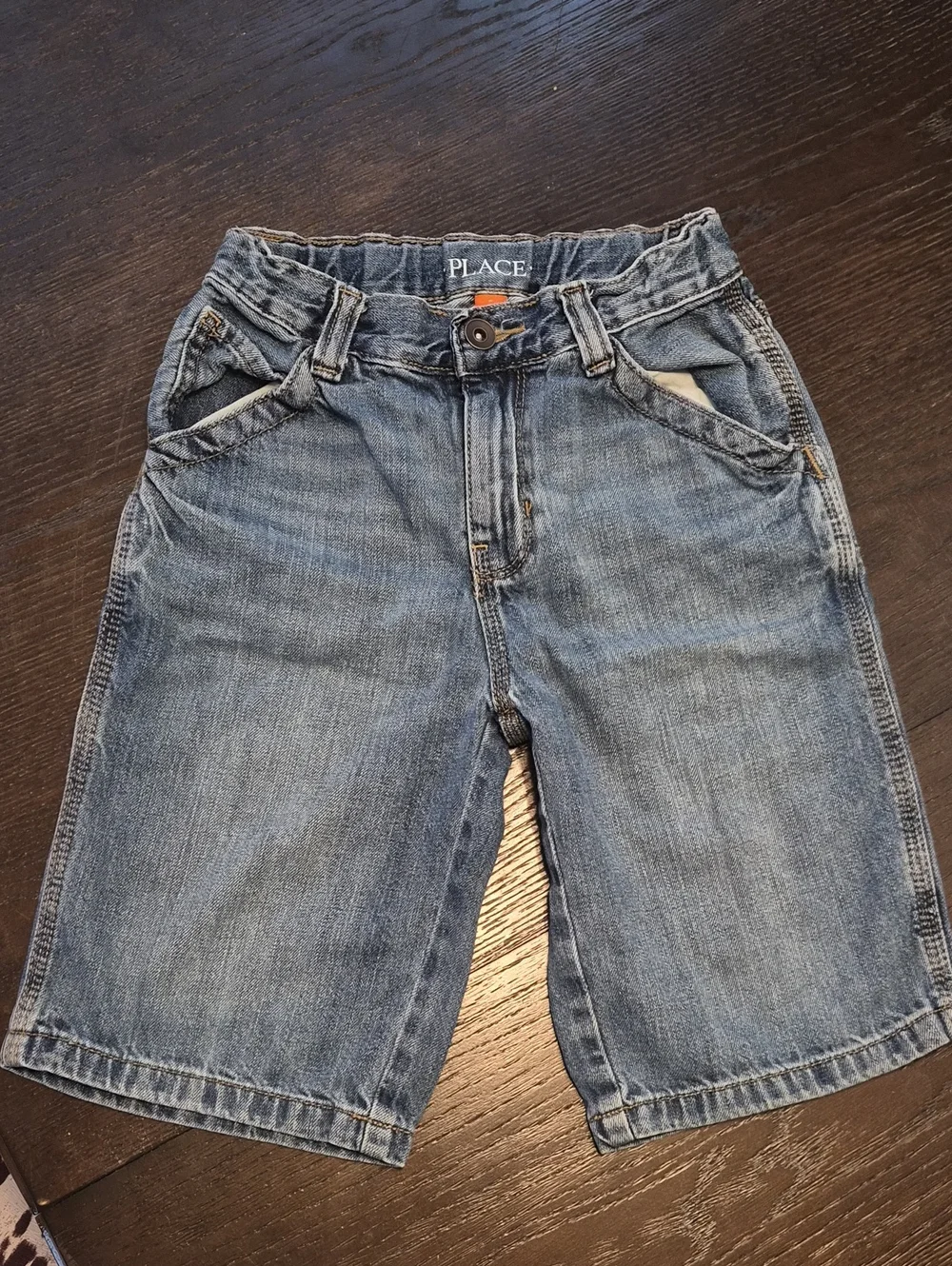 Light Blue Denim Slim Kids' Shorts
